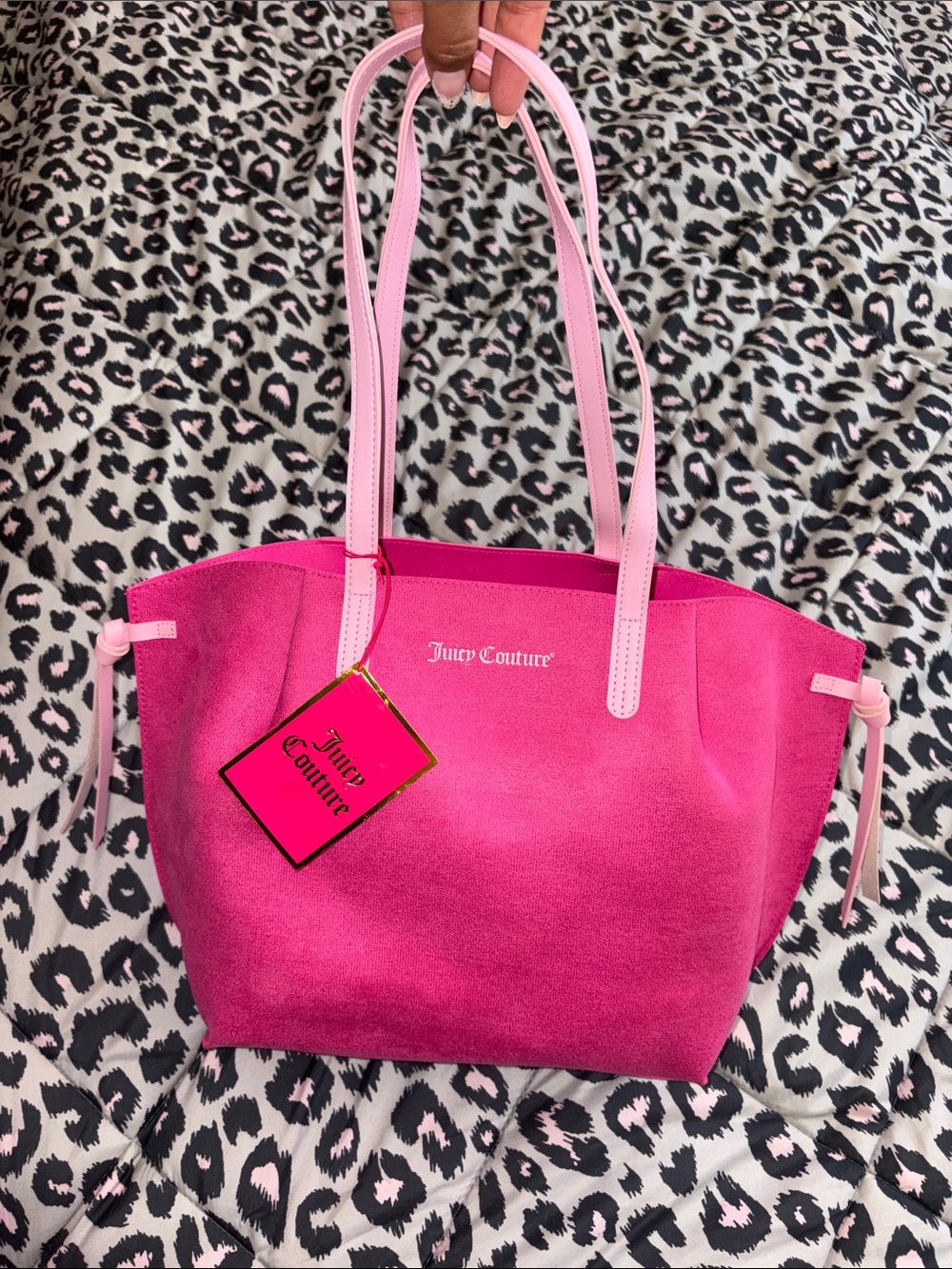 Juicy Couture Hot Pink Tote with Dual Shoulder Straps